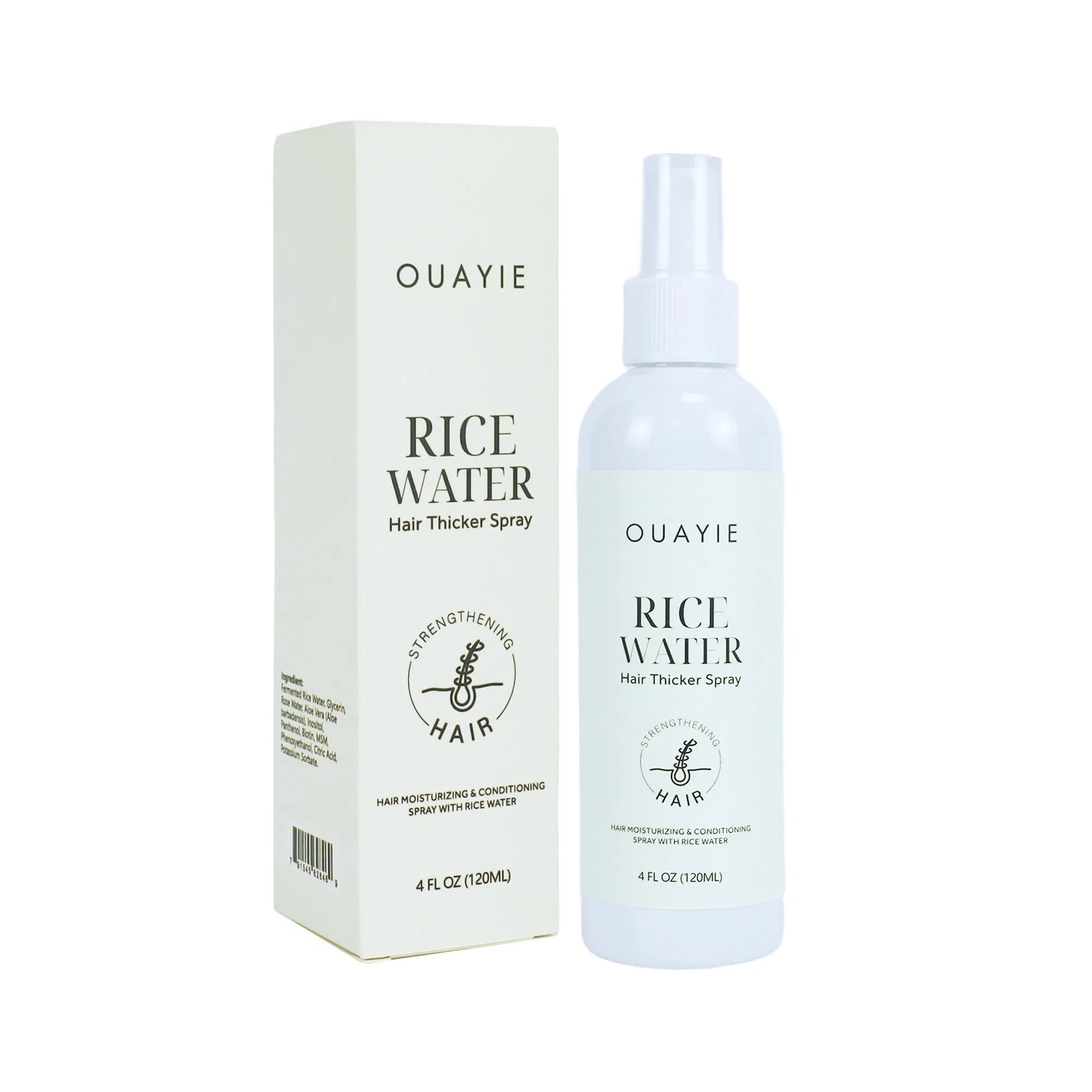 Beauty Cosmetics Skin Care Hair Loss Repairs Damage Rice Hair Thicker Spray