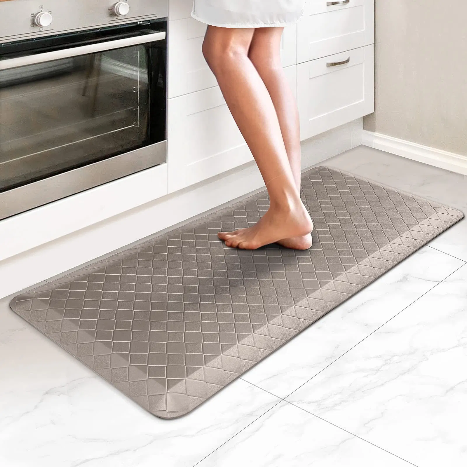 Thick Waterproof Non-Slip Heavy Duty Ergonomic Kitchen Floor Cushioned Anti-Fatigue Rug Mat