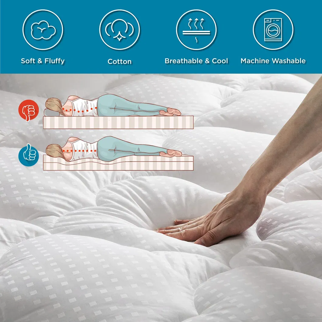 Factory Wholsale Queen Mattress Protector King Size Terry Towel Anti-Dustmite Waterproof Mattress Cover Protector