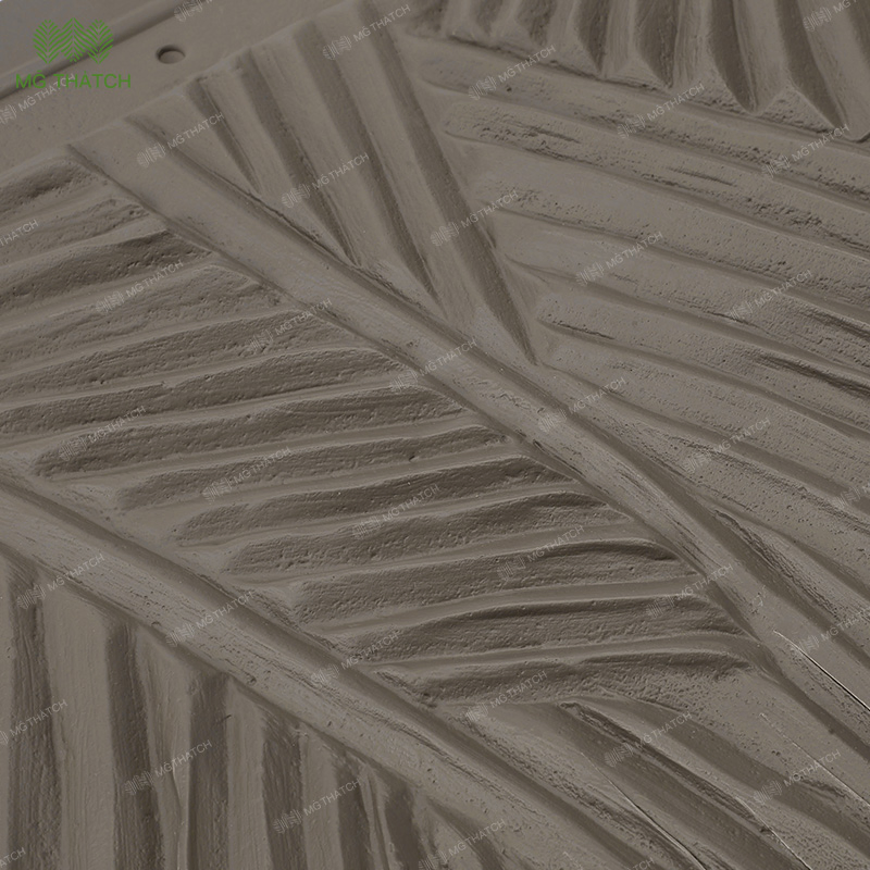 Artificial Thatch Roof Tile for Resort Hotel Paja Sintetica Impermeable Y Ignifuga