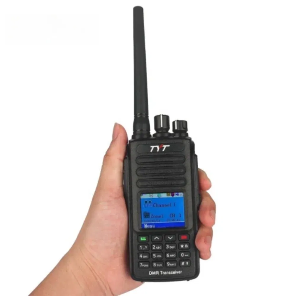 2024 Tyt MD-390 Dmr Digital Two-Way Walkie Talkie with 5W Power - IP67 Waterproof, GPS Enabled UHF/VHF Model
