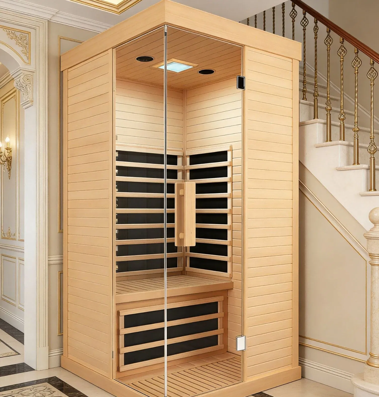 Инфракрасная сауна для 2 человек из канадского хемлока