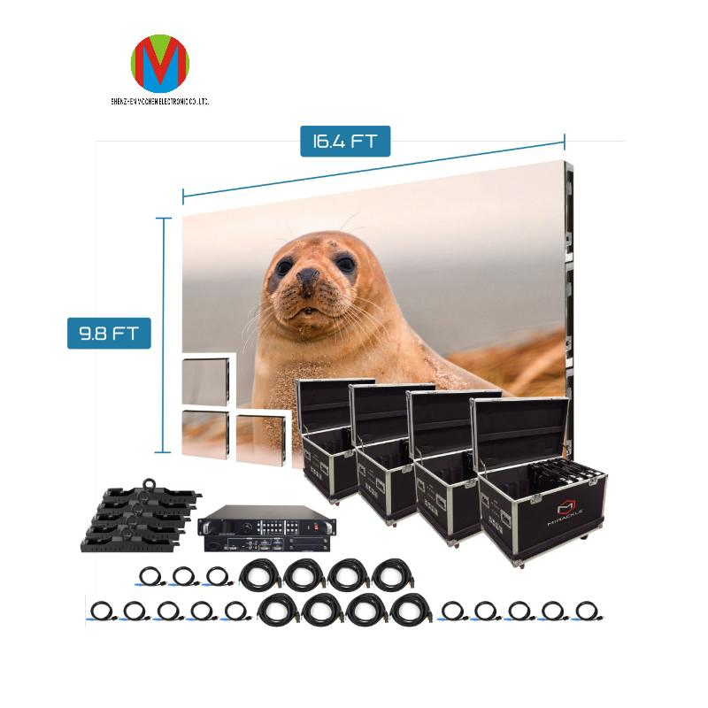 Full Color 3840Hz Fine Pitch 500*1000mm P2.6 P2.9 P3.91 Indoor Outdoor Video Wall Rental LED Display Screen for Event Background Stage