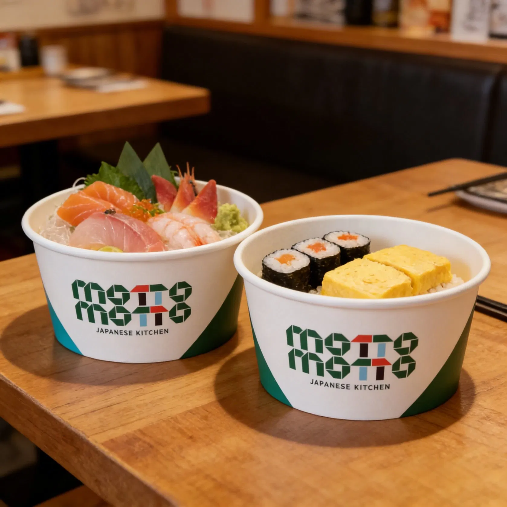 Food Grade Durable Disposable Kraft Paper Salad Bowl for Food Packaging