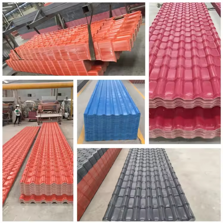 New Design Roma Style ASA Coated Synthetic Resin Roof Tile Widely Used PVC UPVC Roofing Sheet for Rooftop