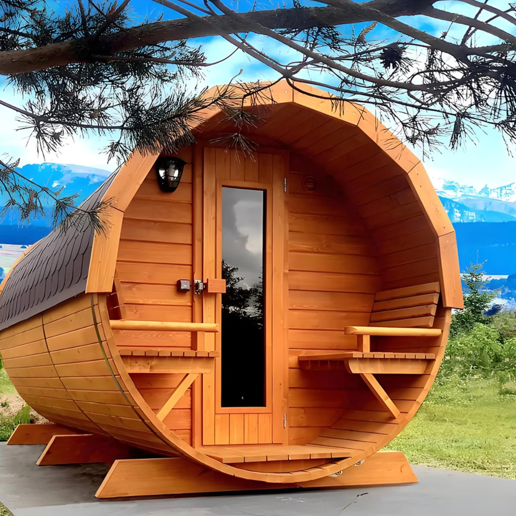 Цилиндрическая сауна Boda для 4-6 человек