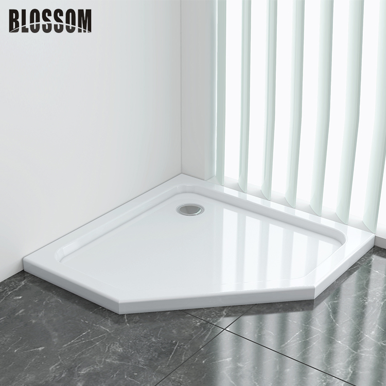 Black Corner Shower Tray Shower Pan for Bathroom Shower Rooms