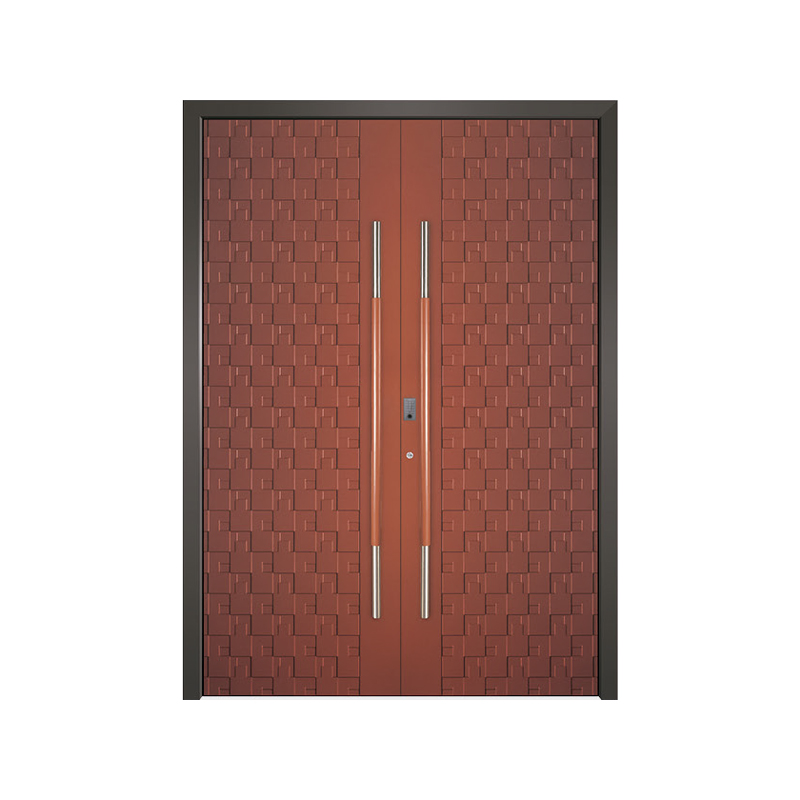 Durable Fireproof Wooden Entrance Door with Classic Design