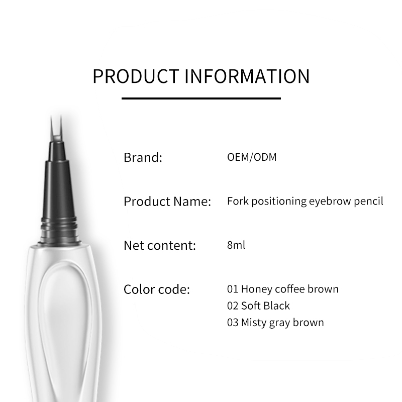 Ditong Double-Head Waterproof Liquid Eyebrow Pencil Not Easy to Fade Sweatproof Eyebrow Pen