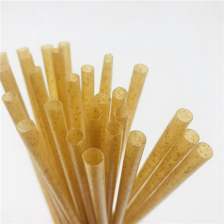 PLA Eco-Friendly Biodegradable Sugarcane Residue-Made Straws, Custom Processed and Manufactured with Polylactic Acid Disposable Straws
