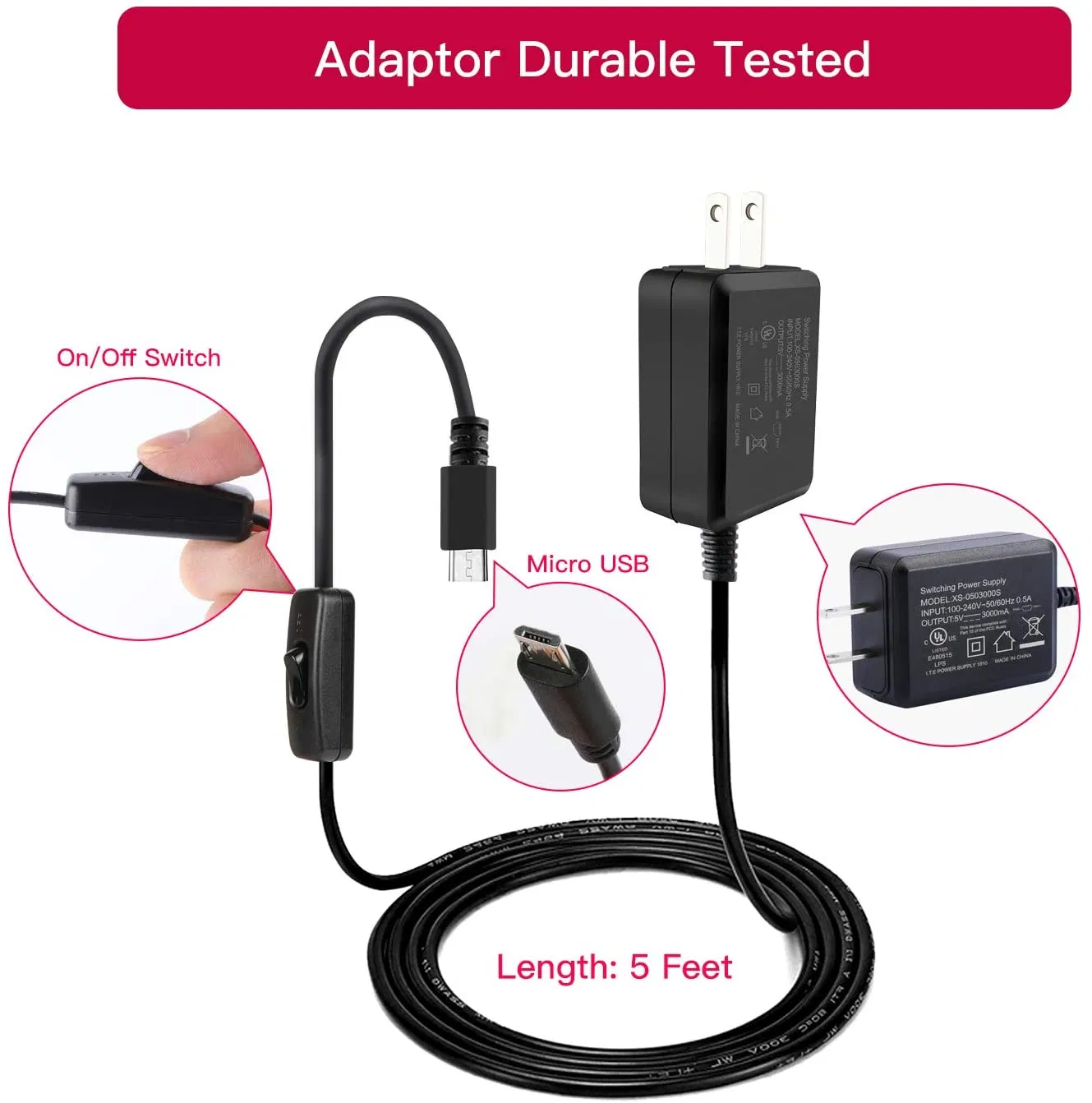 UL Listed and Certified Pi Power Supply