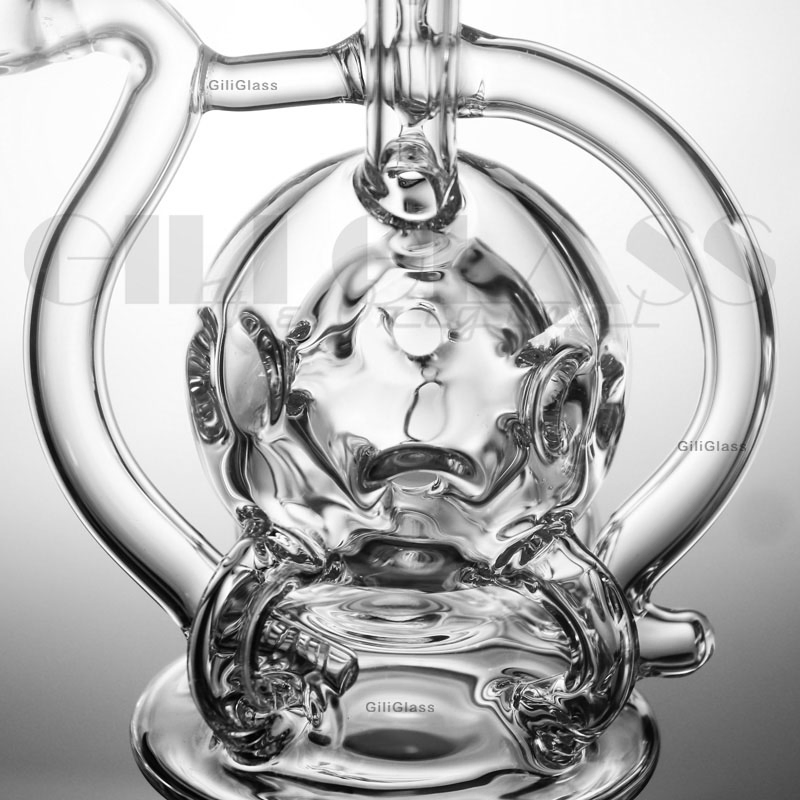 Gili-945 Giliglass Glass Smoking Pipe 9 Inches Oil Burner Sweet Puff Smoking DAB Rig Recycler