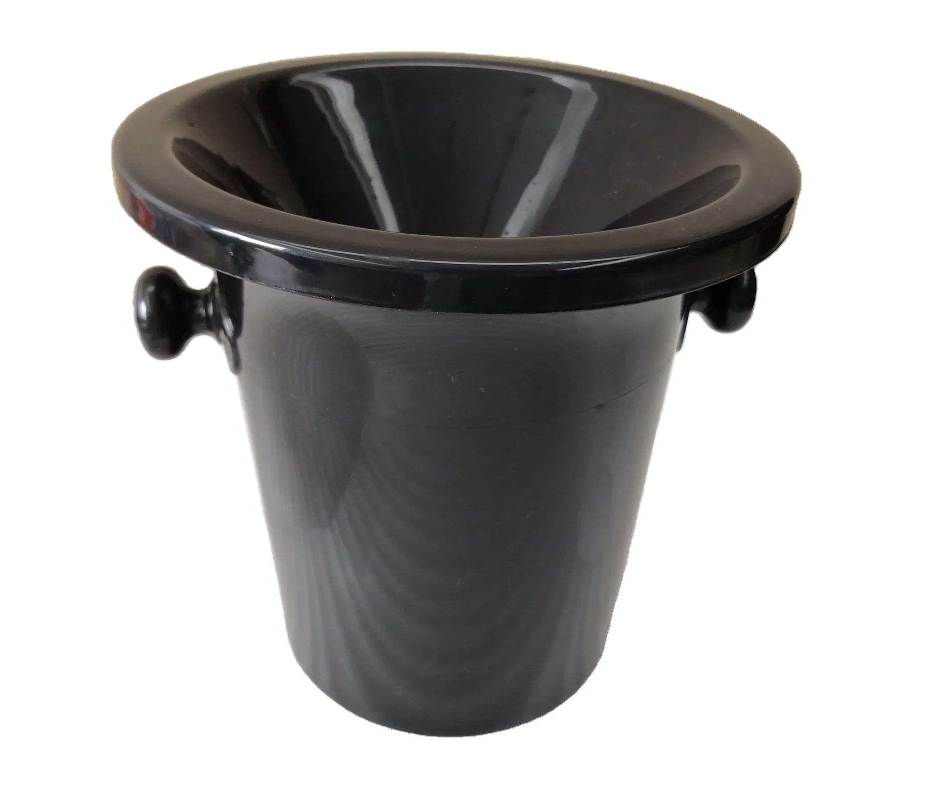 Plastic Ice Bucket Black Wine Tasting Spittoon Champagne Bucket Cold Wine Barrels