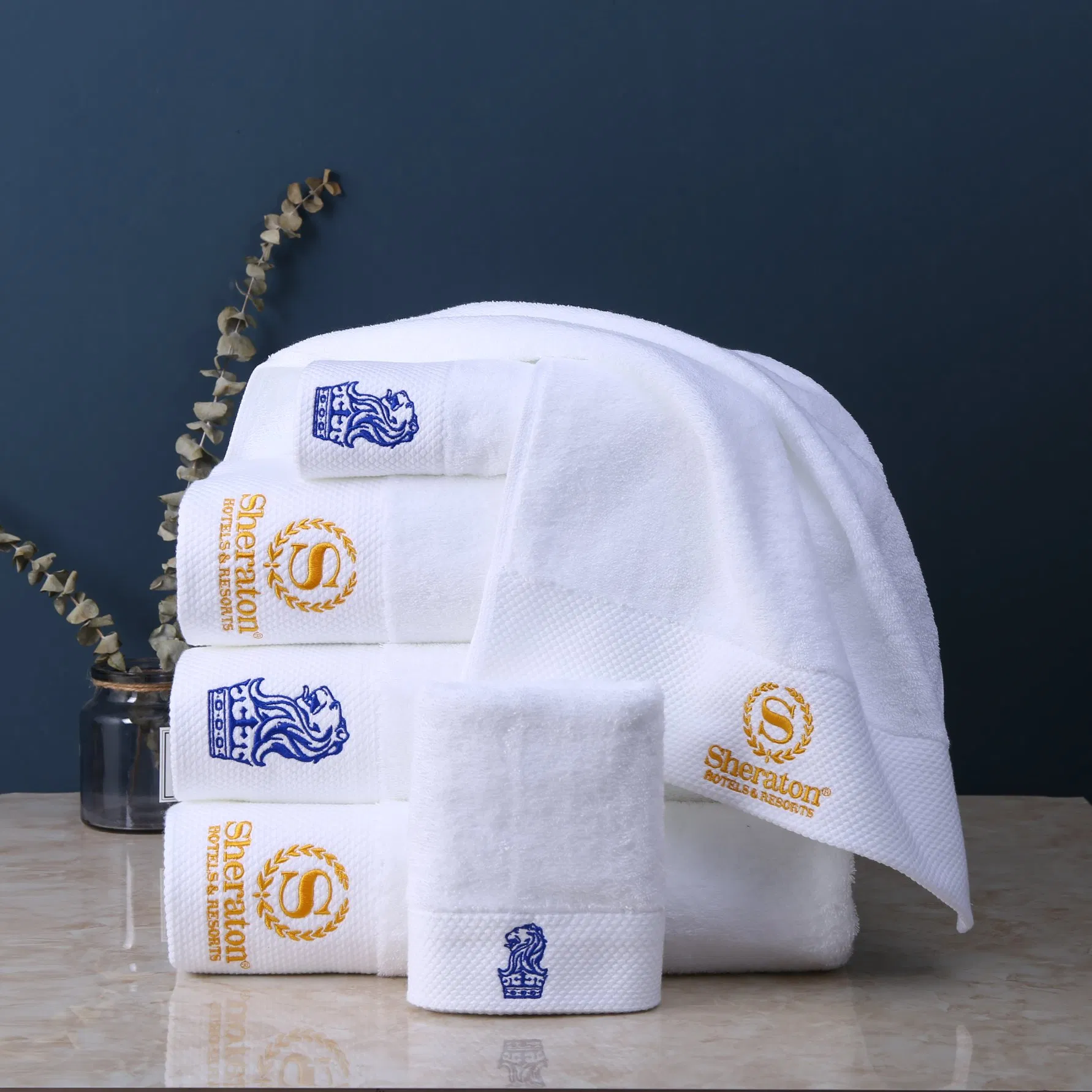100% Eco-Friendly Combed Cotton Hotel Towels (JRC071)