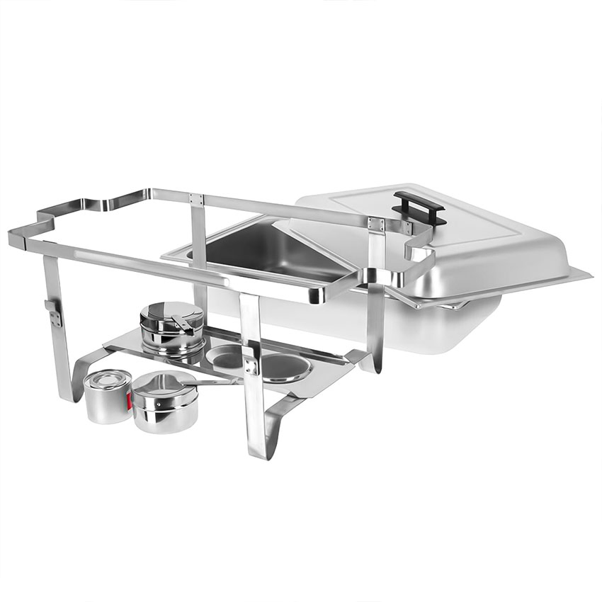 Stainless Steel Hydraulic De Lux Buffet Set Heating Food Warmer Chafing Dishes