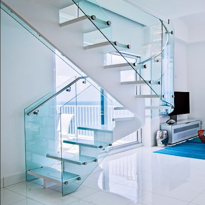 safety Glass Double Layer Tempered Glass Laminated for Railing System