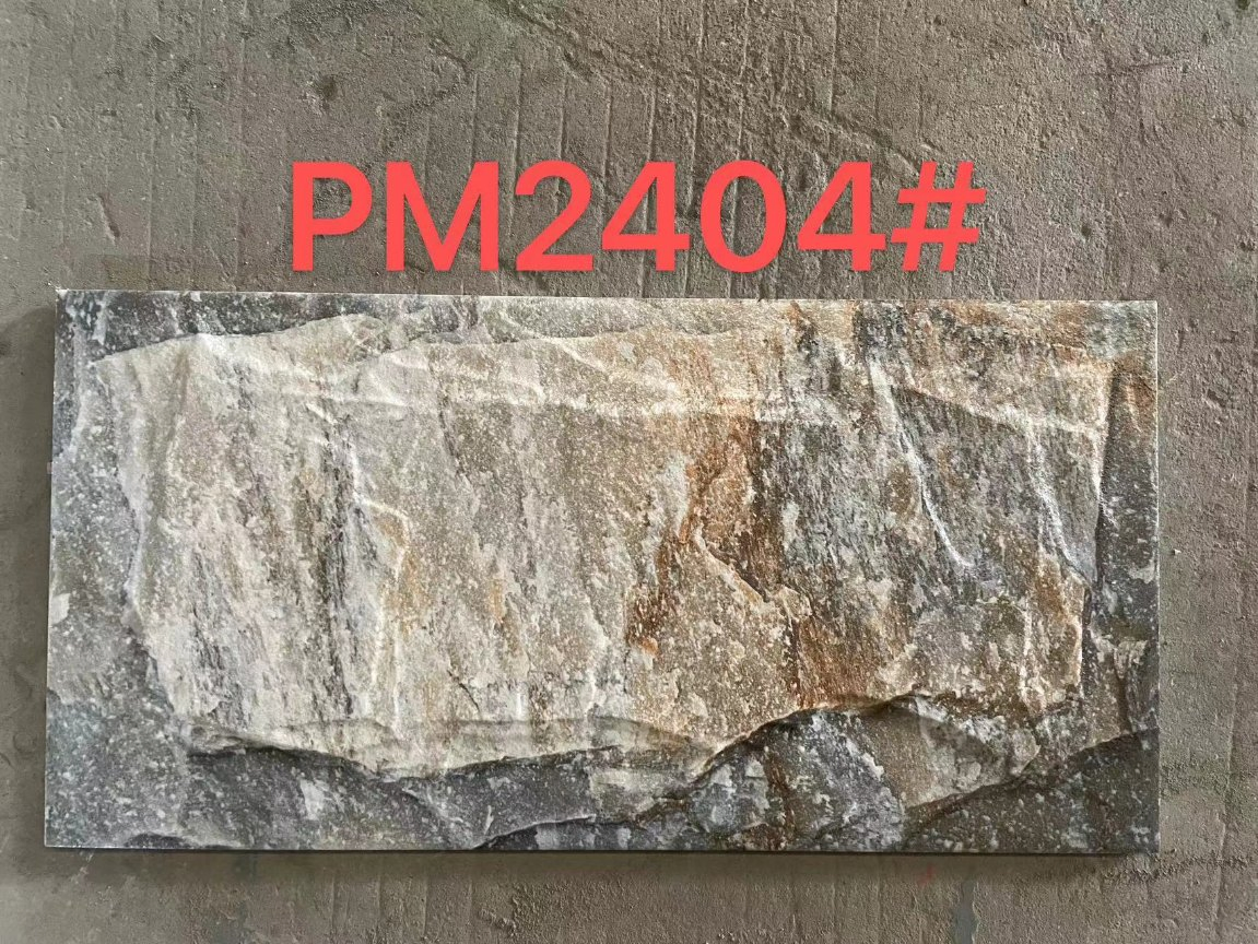 200*400mm 3D Inkjet Stone Look Exterior Wall Tiles Ceramic Wall Tile for Facade Building Material