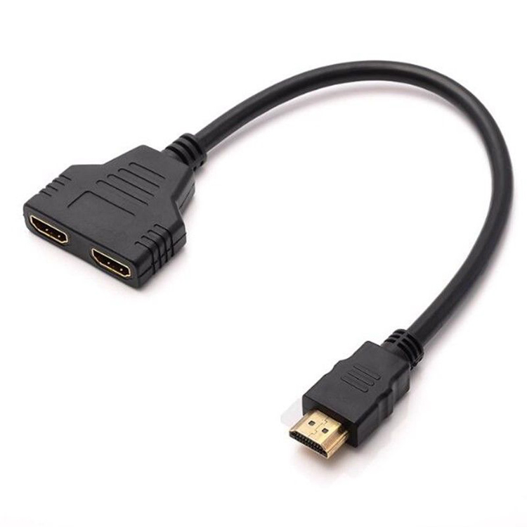 HDMI Splitter Converter Cable 1 Input to 2 Outputs for HDTV HD, LED, LCD, TV, Support Two Tvs at The Same Time