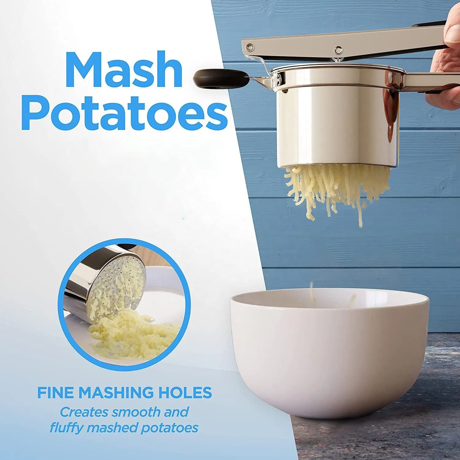 Best Fruit Vegetable Tools Fruit Press Citrus Juicer 430 Stainless Steel Manual Potato Ricer Masher