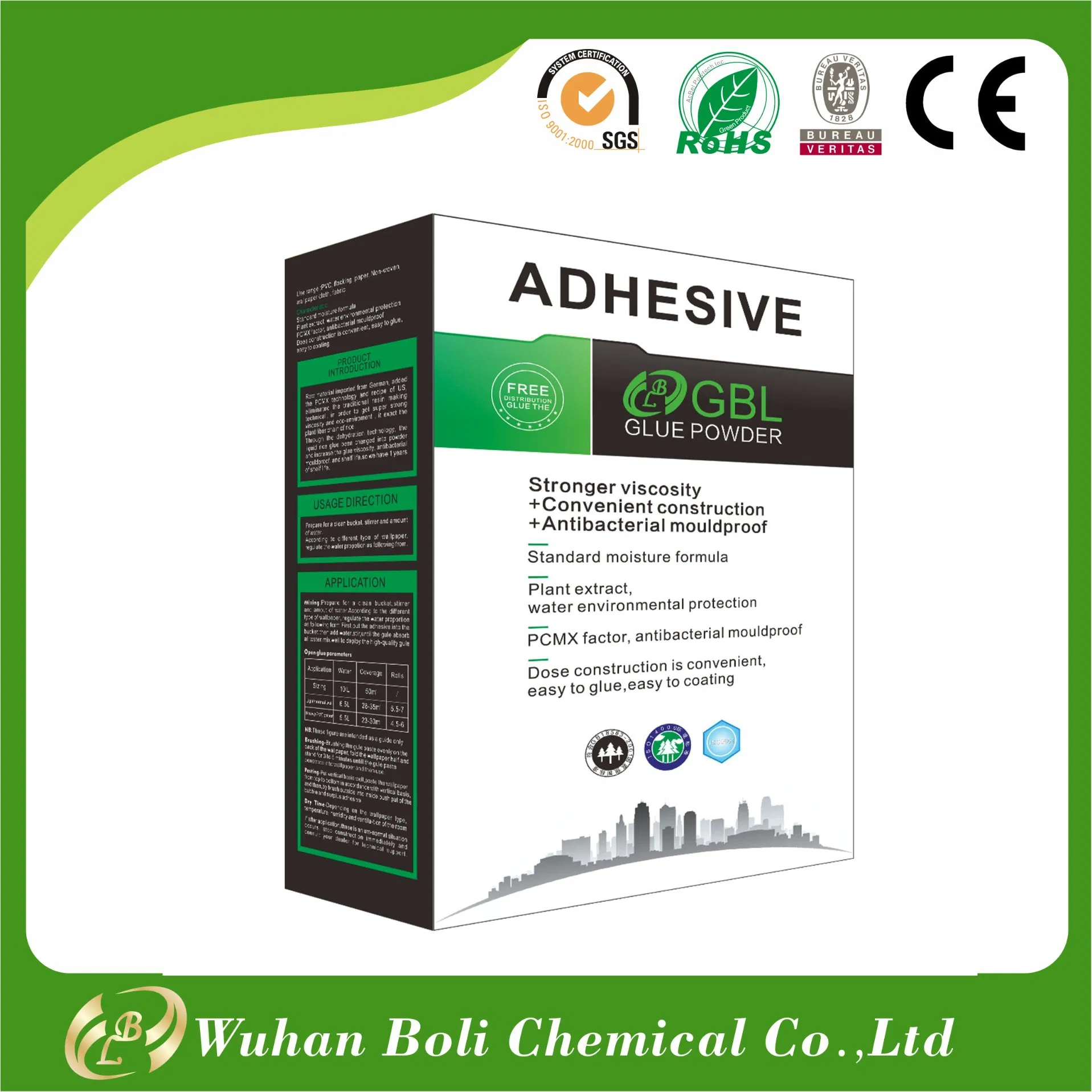 Best Price China Supplier Non-Toxic No Pollution Wallpaper Glue Powder