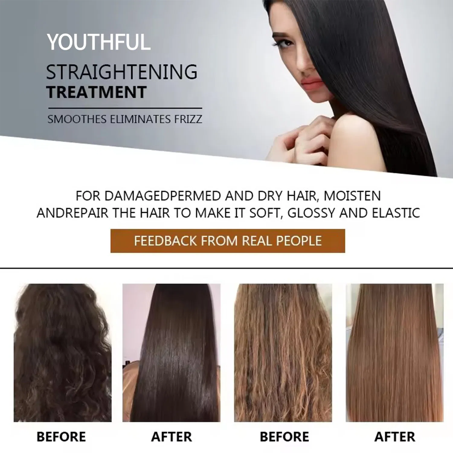 Treatment Keratin Hair Straightening Cream Repair Damaged Hair