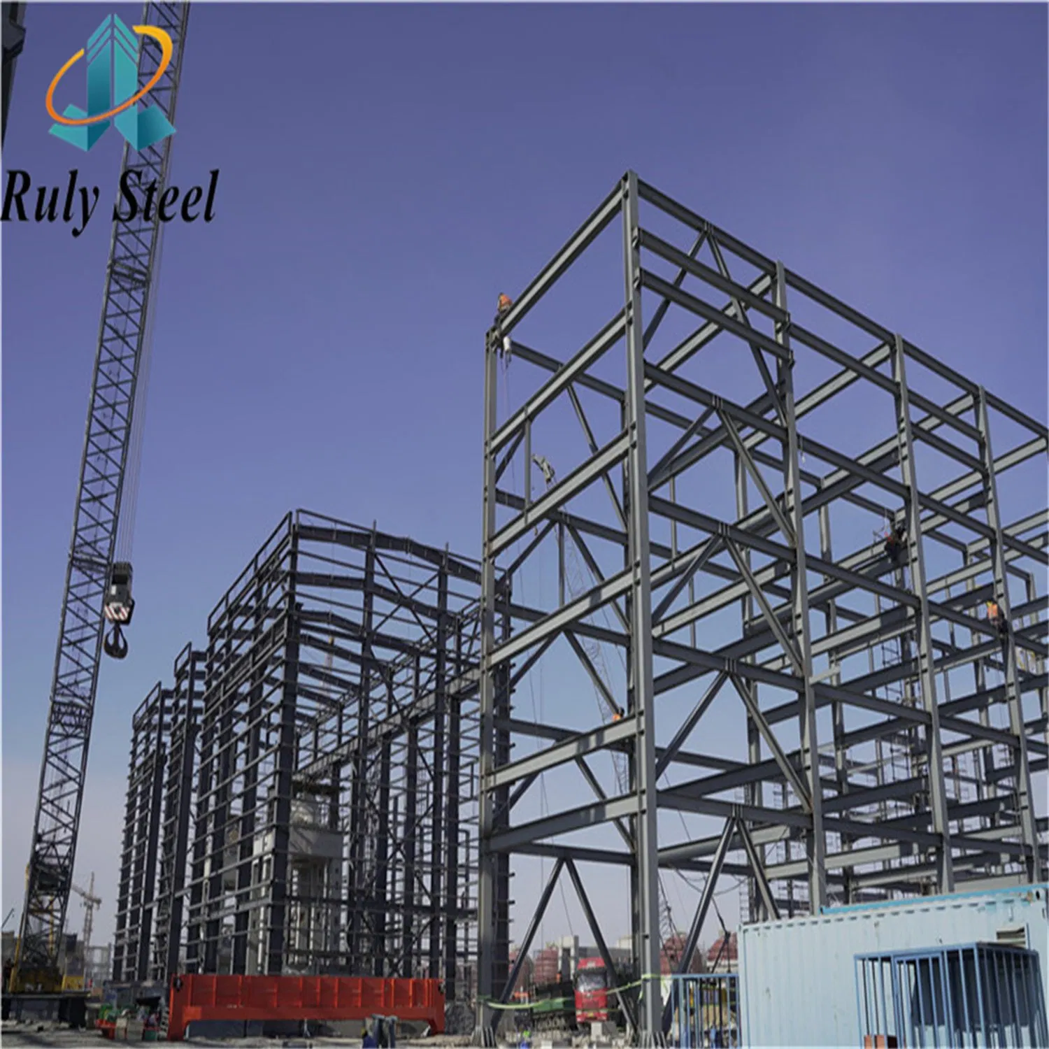 Steel Structure Fabrication High Strength Low Alloy Painted Galvanized Steel Component Bolt/Welded Connection Heavy Prefab/Prefabricated Steel Structure