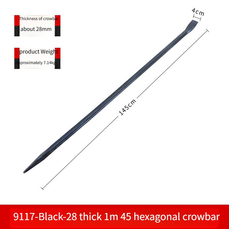 Construction Crowbar Steel Icebreaker for Stone and Ice Demolition Two Head Icebreaker and Wrecking Bar