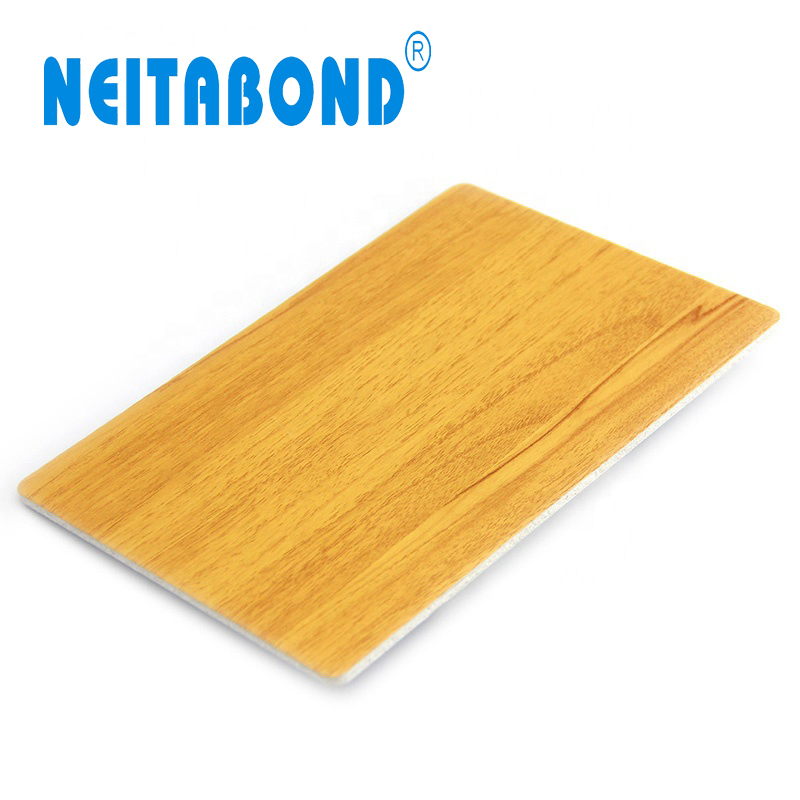 Popular 2mm 3mm Wood Aluminum Composite Sheet for Kitchen Cabinet