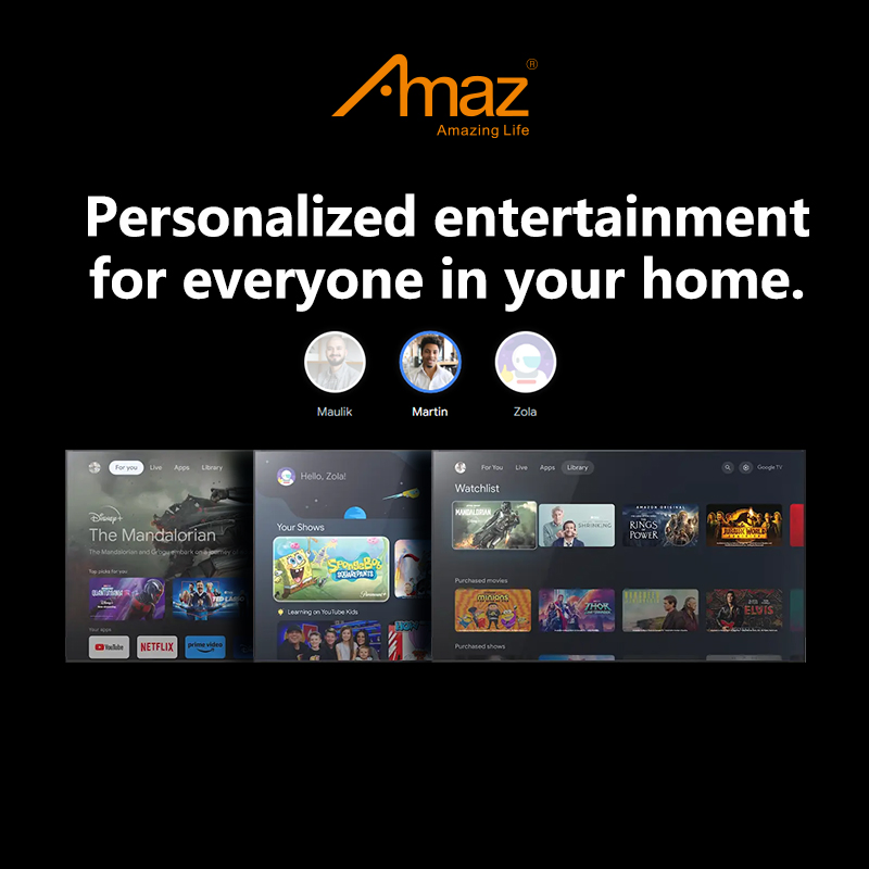 Умный телевизор Amaz 4K Ultra-HD 55 дюймов