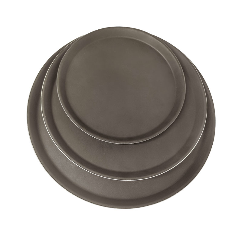 40cm / 15.75 Inch Round Serving Trays for Restaurant Non-Slip Plastic Fast Food Tray