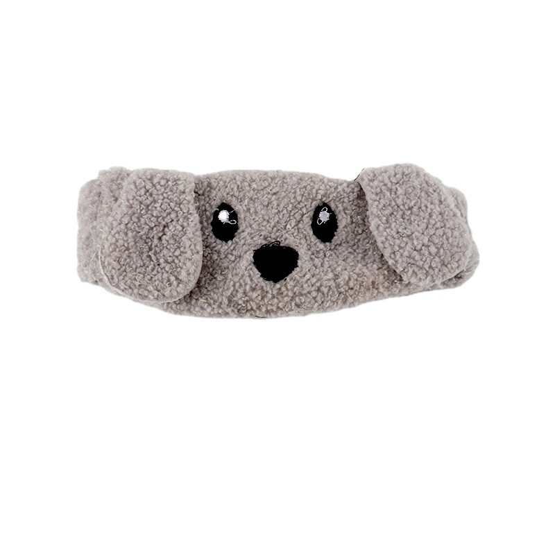 Embroidered Puppy Non-Slip Headband, for Face Washing & Makeup