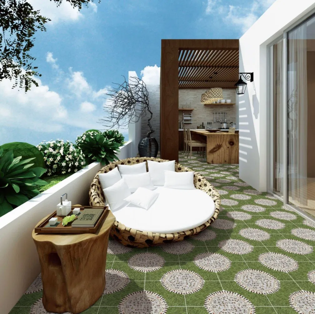 Керамическая плитка 300x300 мм с цветочным узором