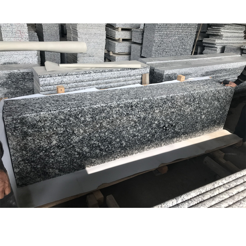 Spray White Granite Sea Wave Flower Granite Countertop
