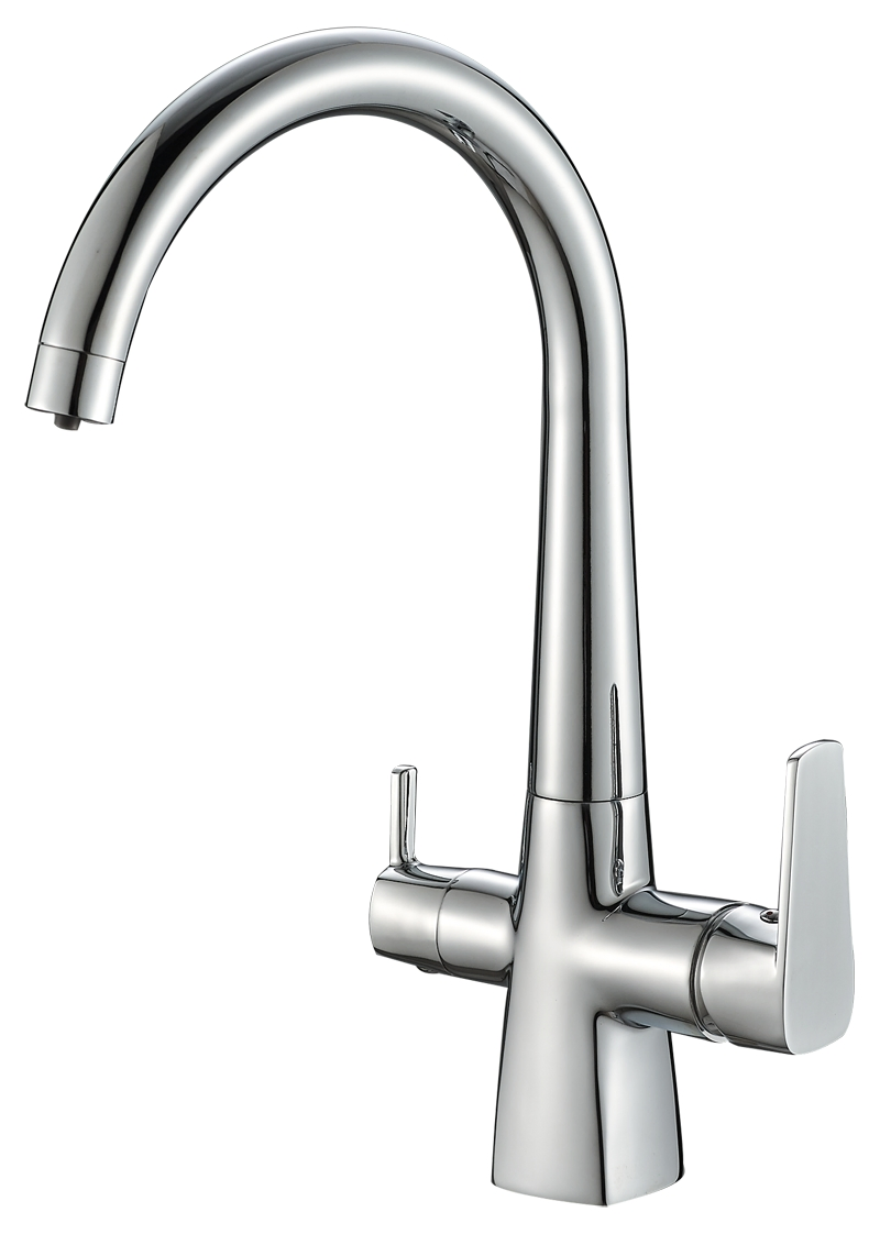 Elegant Chrome Kitchen Mixer Faucet with Premium Water Flow(HCK-777-SS)