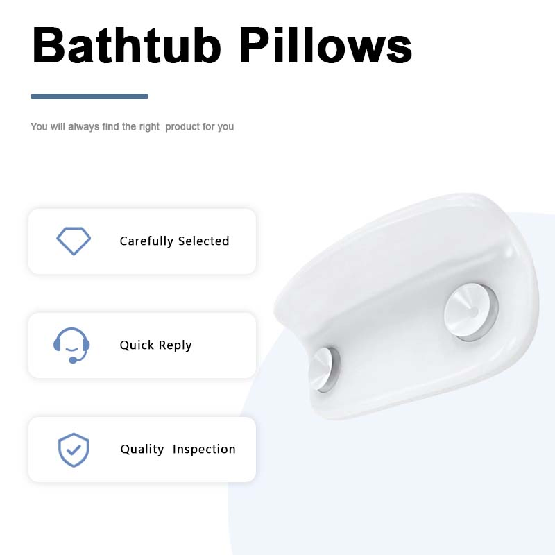 Soft PU Leather Bath Pillow for Neck Support