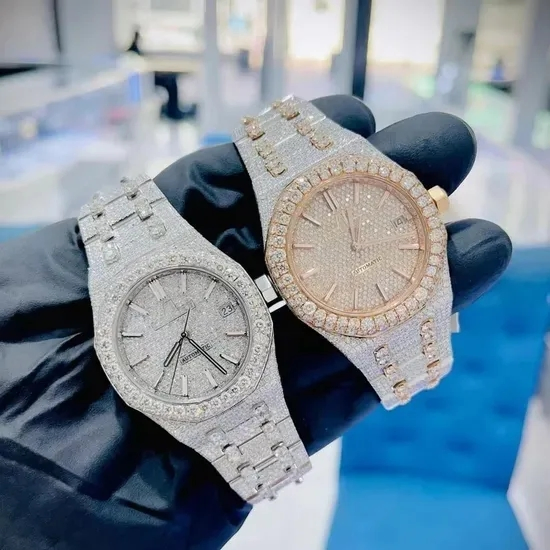 Brand New Best Selling Stainless Steel High Quality Trend Calendar Diamond Women's Watch