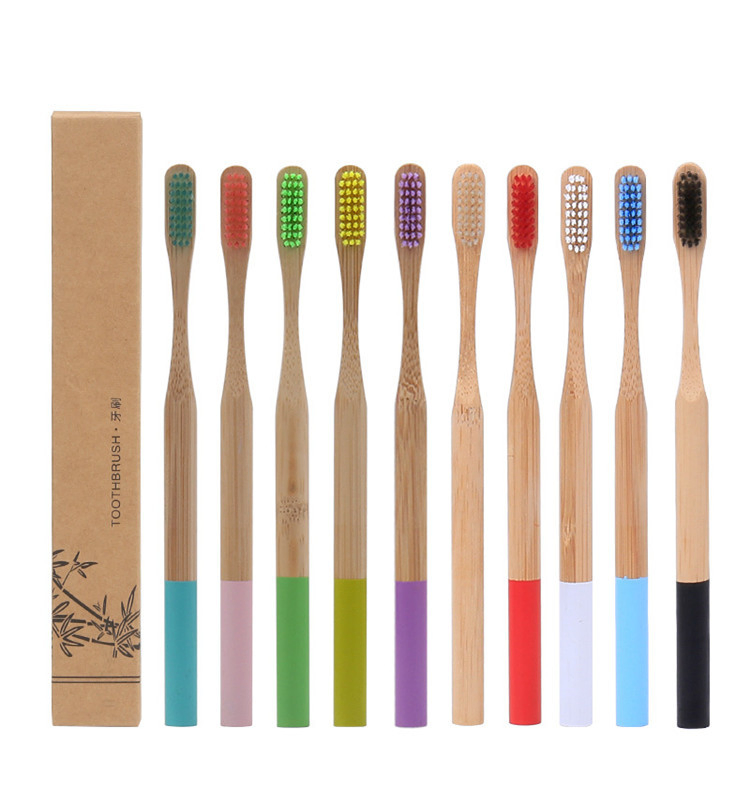100% Biodegradable Handle Charcoal Extra Soft Bristle Natural Baby & Adult Bamboo Toothbrush