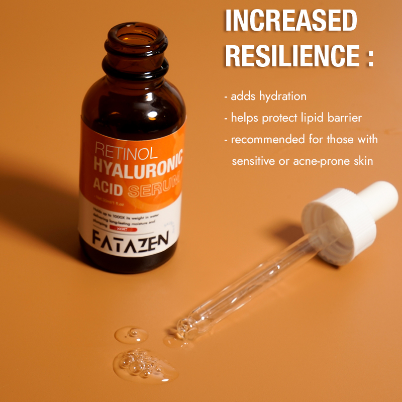 Retinol Hyaluronic Acid Night Essence Skincare Whitening Hydrating Anti-Aging Facial Serum