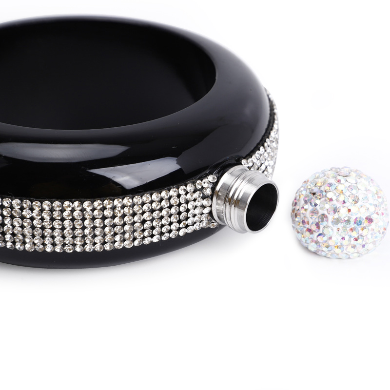 Customized Logo Golden Stainless Steel Woman Wine Hip Flask, Bracelet Wine Pot