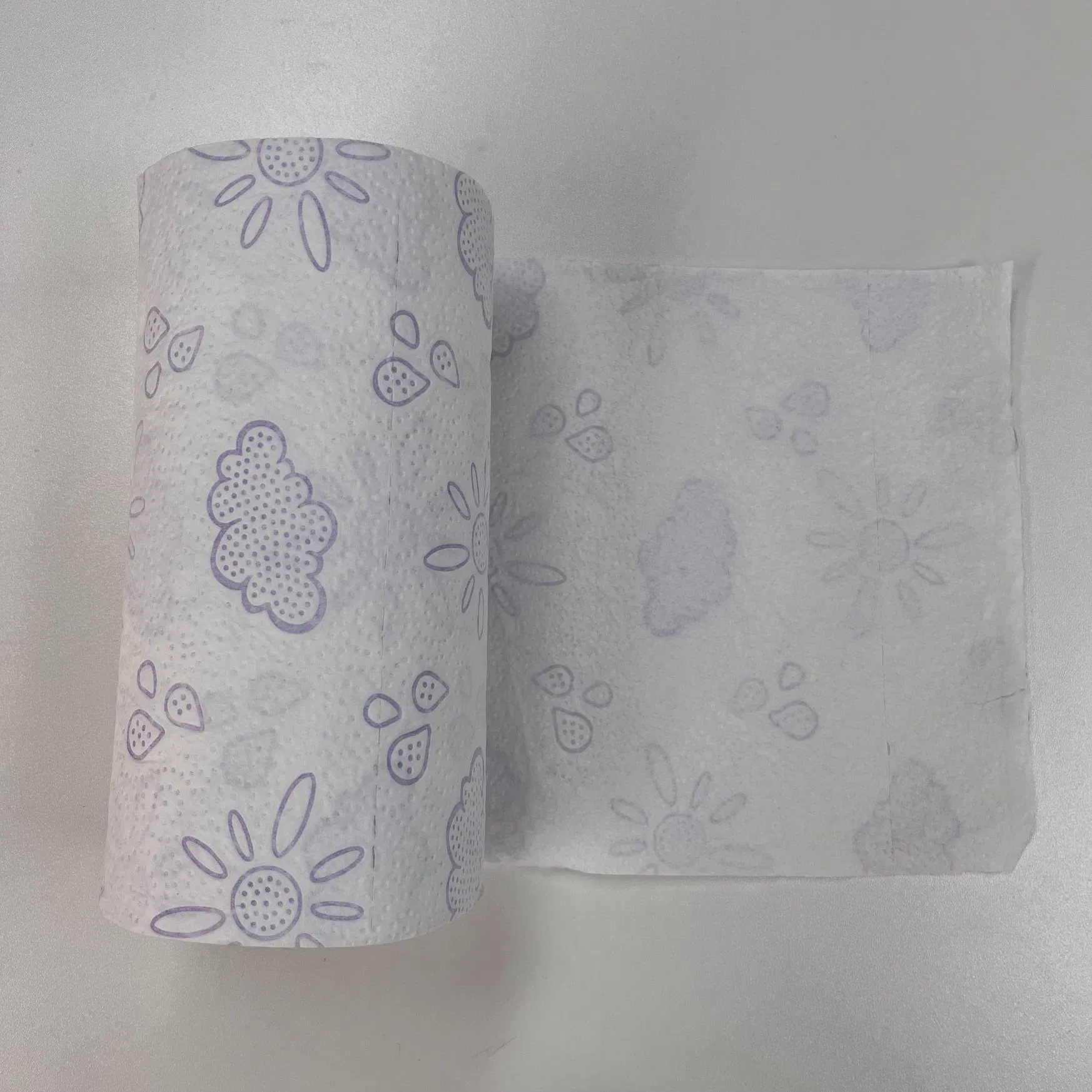 2-Ply Virgin Pulp Eco-Friendly Grease-Resistant Bulk Strong Absorbent Kitchen Paper Towels Roll