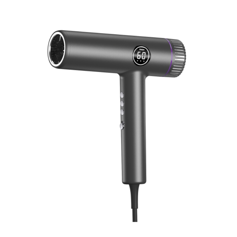 2024 Hot Selling Ionic Professional Salon LED Display Screen Hair Blower Dryer BLDC 2000W High Power 3 in 1 One Step Hair Dryer