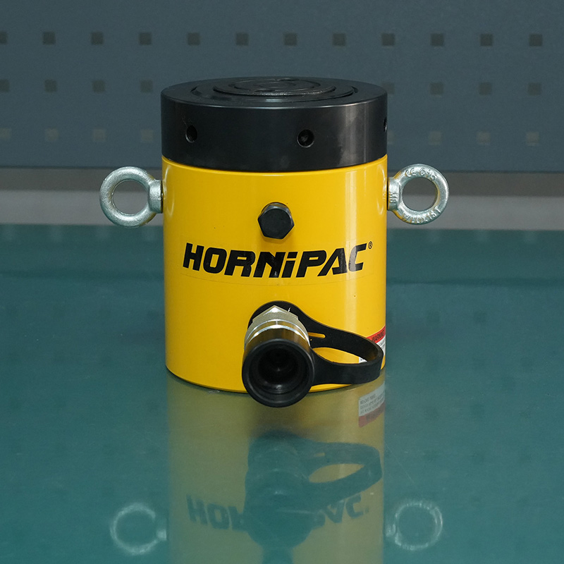 HORNIPAC CLL1002 Load Return Single Acting Locknut Cylinder Jack 100Ton Self Locking Hydraulic Cylinder