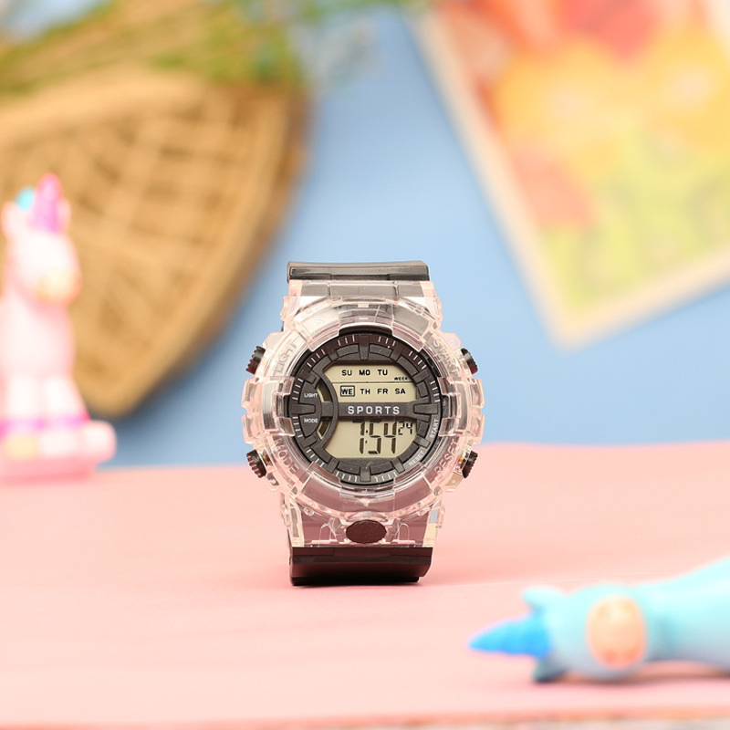 Unisex Silicone Waterproof Sports Student LED Watches