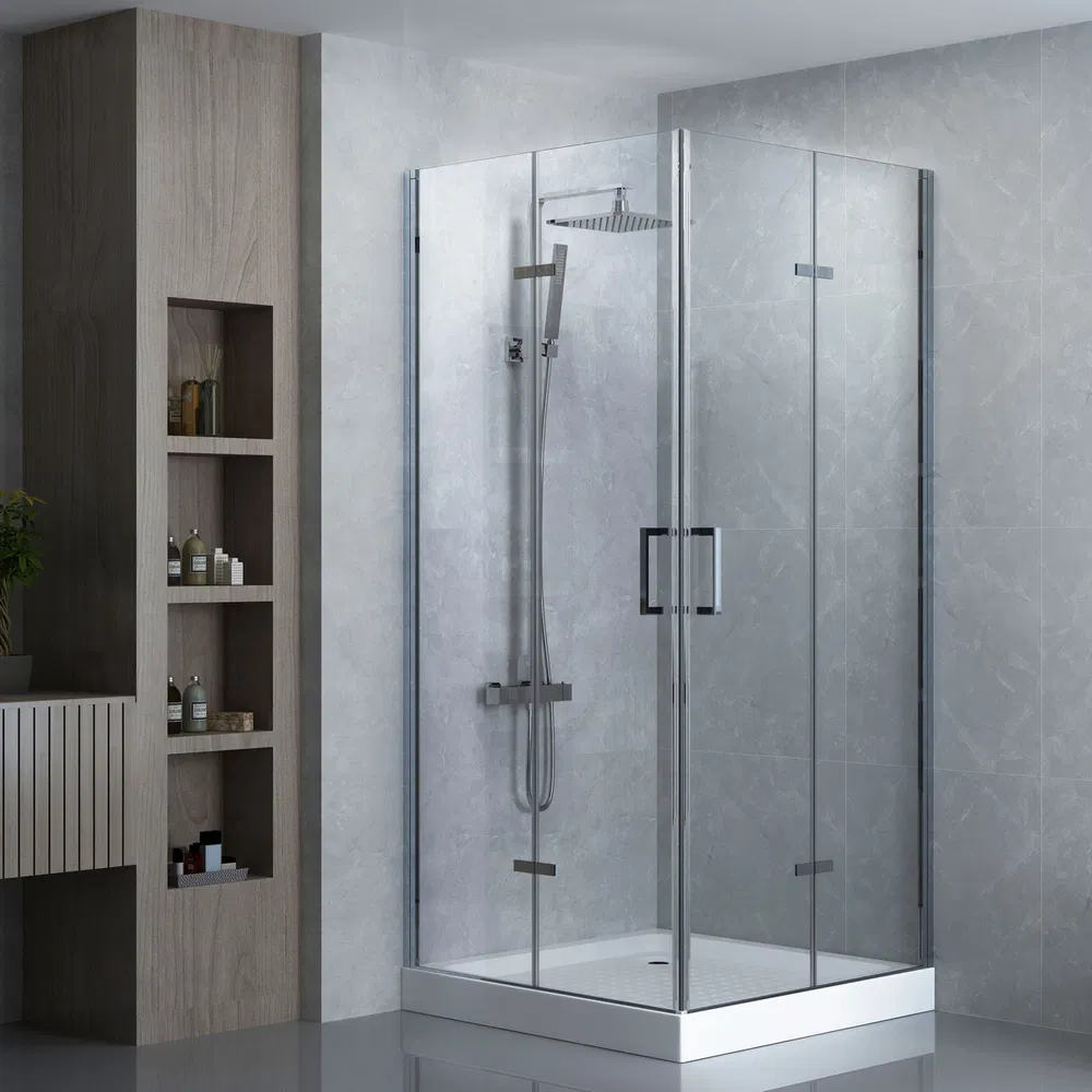 European 6mm Tempered Glass Walk in Shower Enclosure for Sale