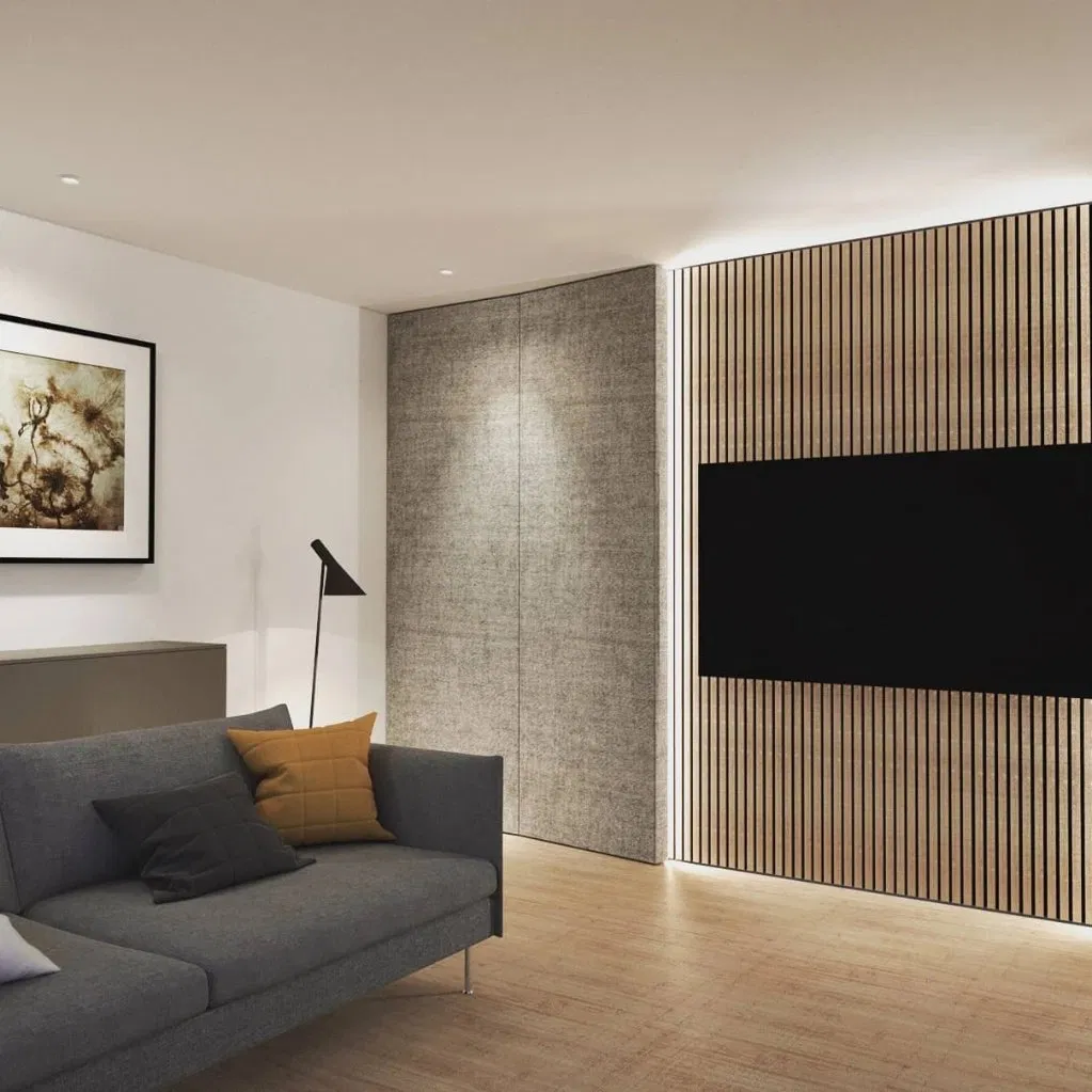 3D Natural Oak Wall Acoustic Wood Panel Slats