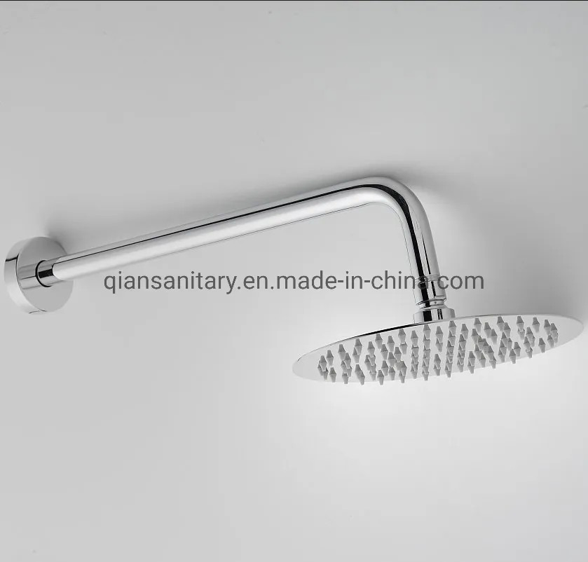 Made in Italy Shower Kit with Shower Head Shower Arm and Paffoni Duplex Set with Silver Hose