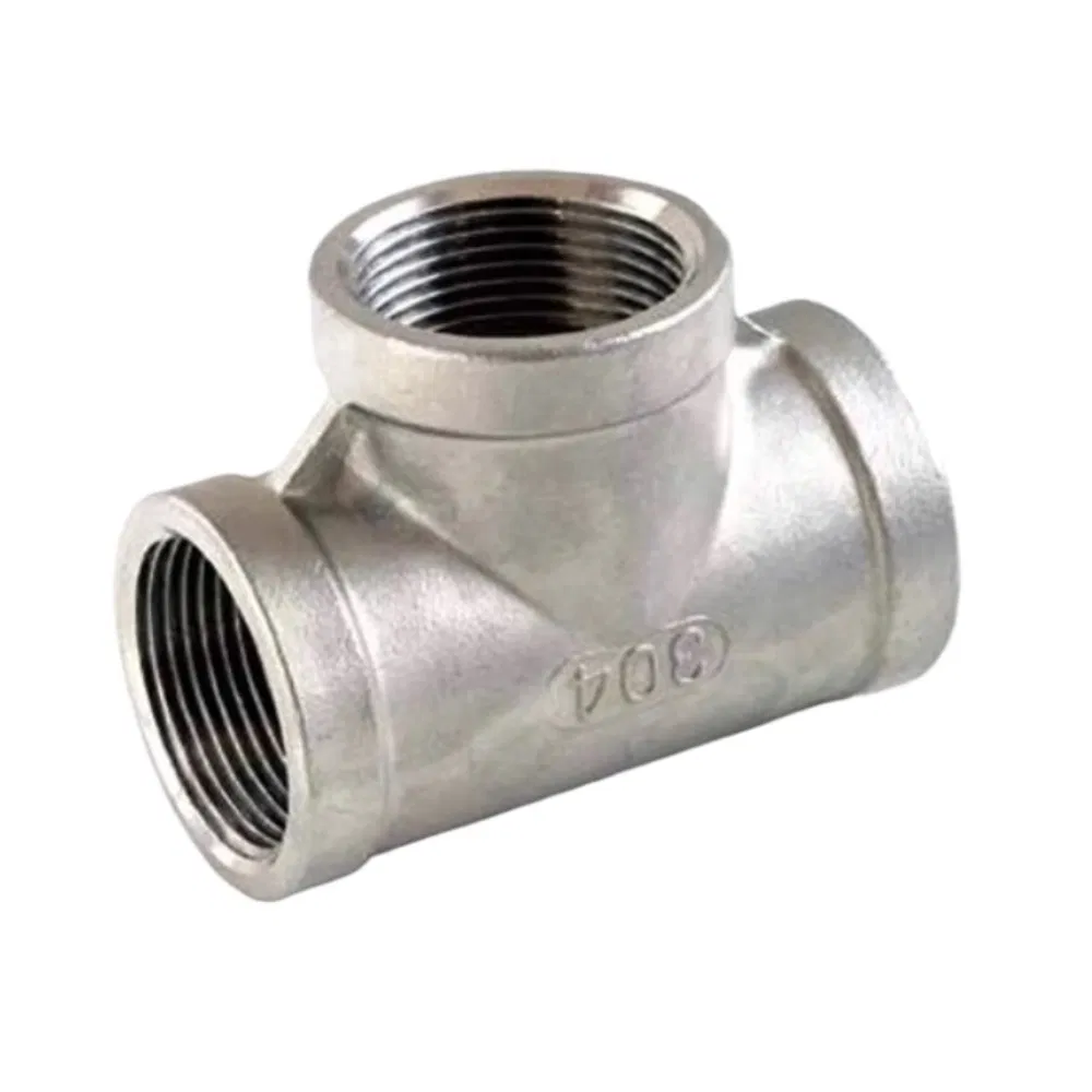 304 Stainless Steel Large Tee with Large Middle and Small Sides, Reducing The Diameter of The Inner Wire