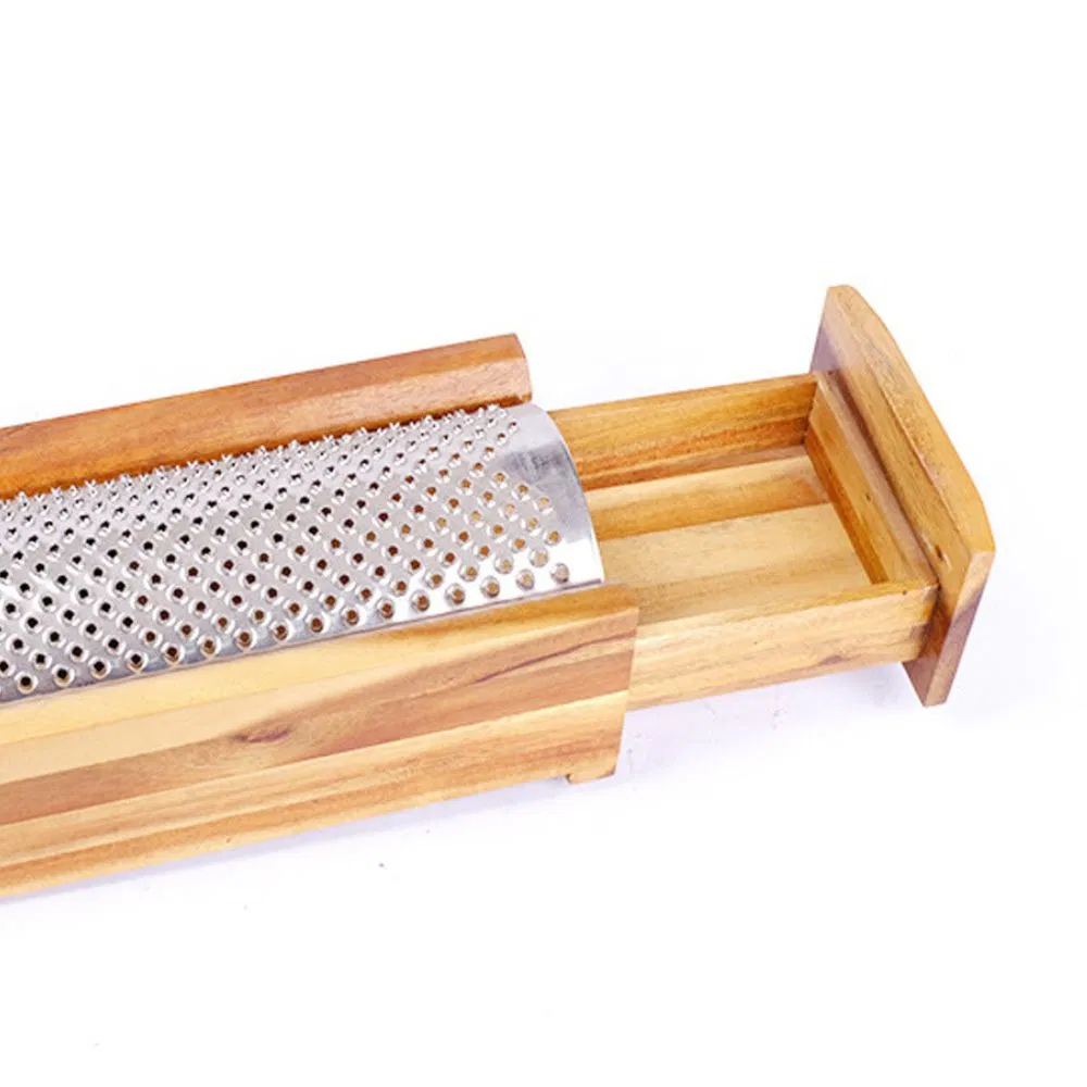 Shredder Slicer Solid Wooden Grater Tool with Drawer Box Bl14052