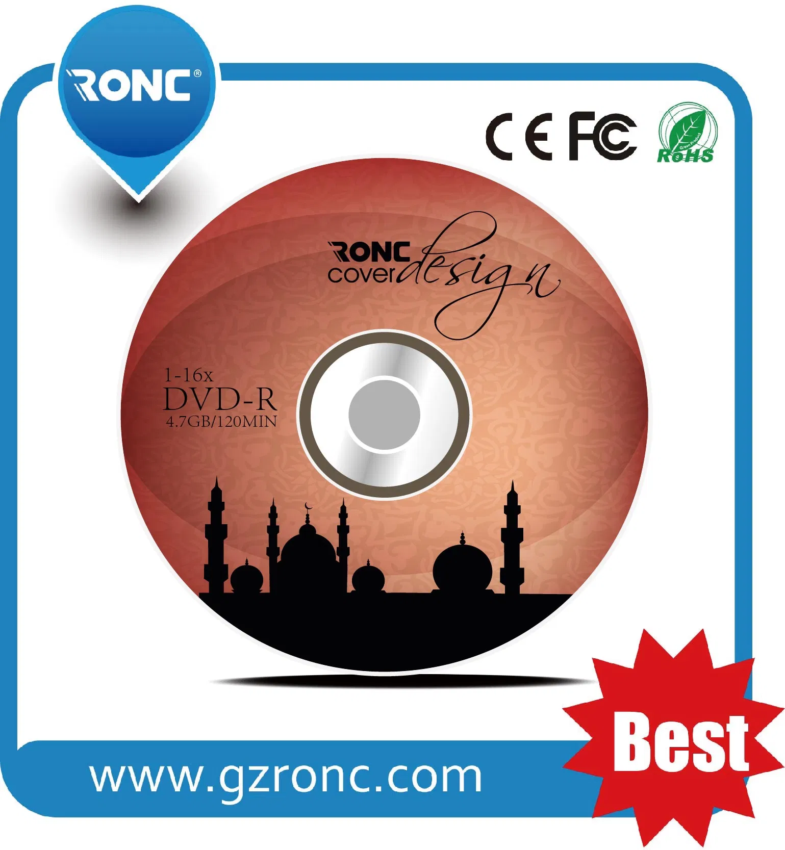 DVD-R 16X записываемые, 4.7 ГБ, оптом