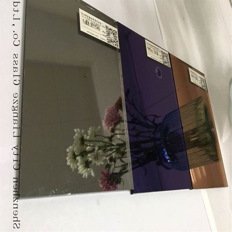 Elegant Customized Bronze Blue Grey Double Coated Decorative Mirror